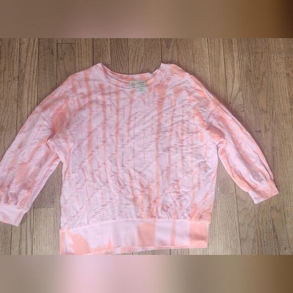 ANTHROPOLOGIE BLOUSE PINK TYE DYE SZ MEDIUM - Picture 2 of 6